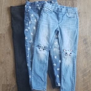 H&M 3 pair of jeggings size 6-7y